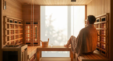 Infrared sauna for back pain relief