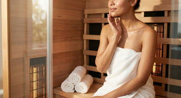 Infrared sauna for skin health and glow